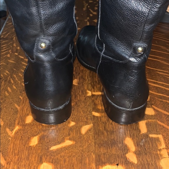 Banana Republic black leather riding boots - Picture 4 of 7